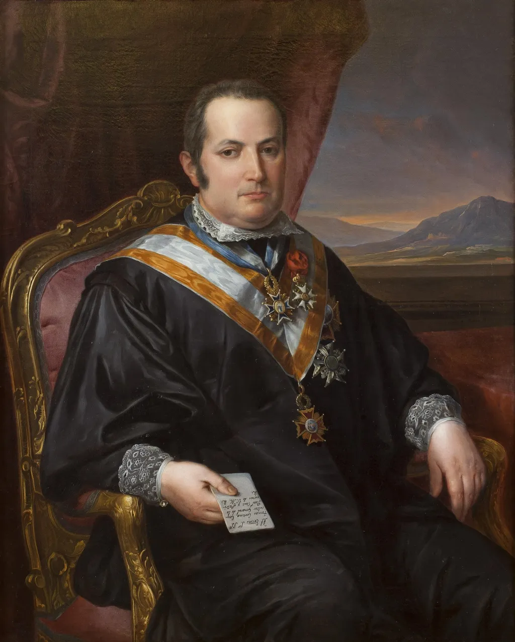 Tomás Cortina consultor general de la Casa Real y Patrimonio, by José de Madrazo y Agudo, oil, 1851