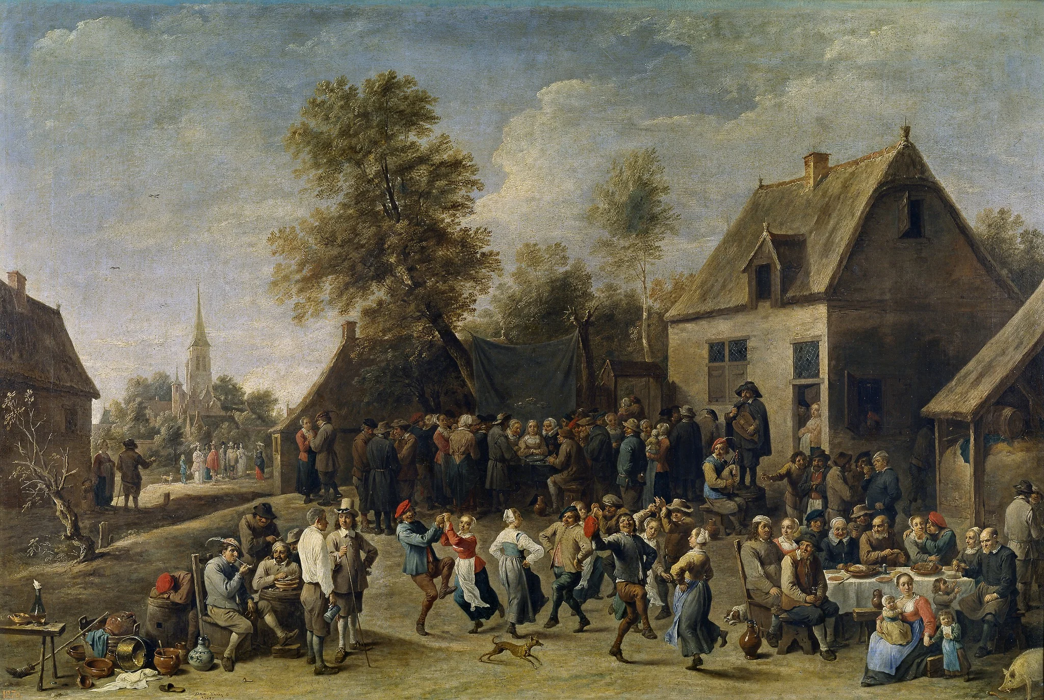 Country Feast, detail