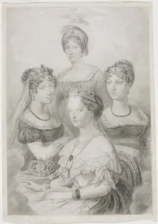 Bonaparte Women, by Thomas Casimir Regnault, 1859