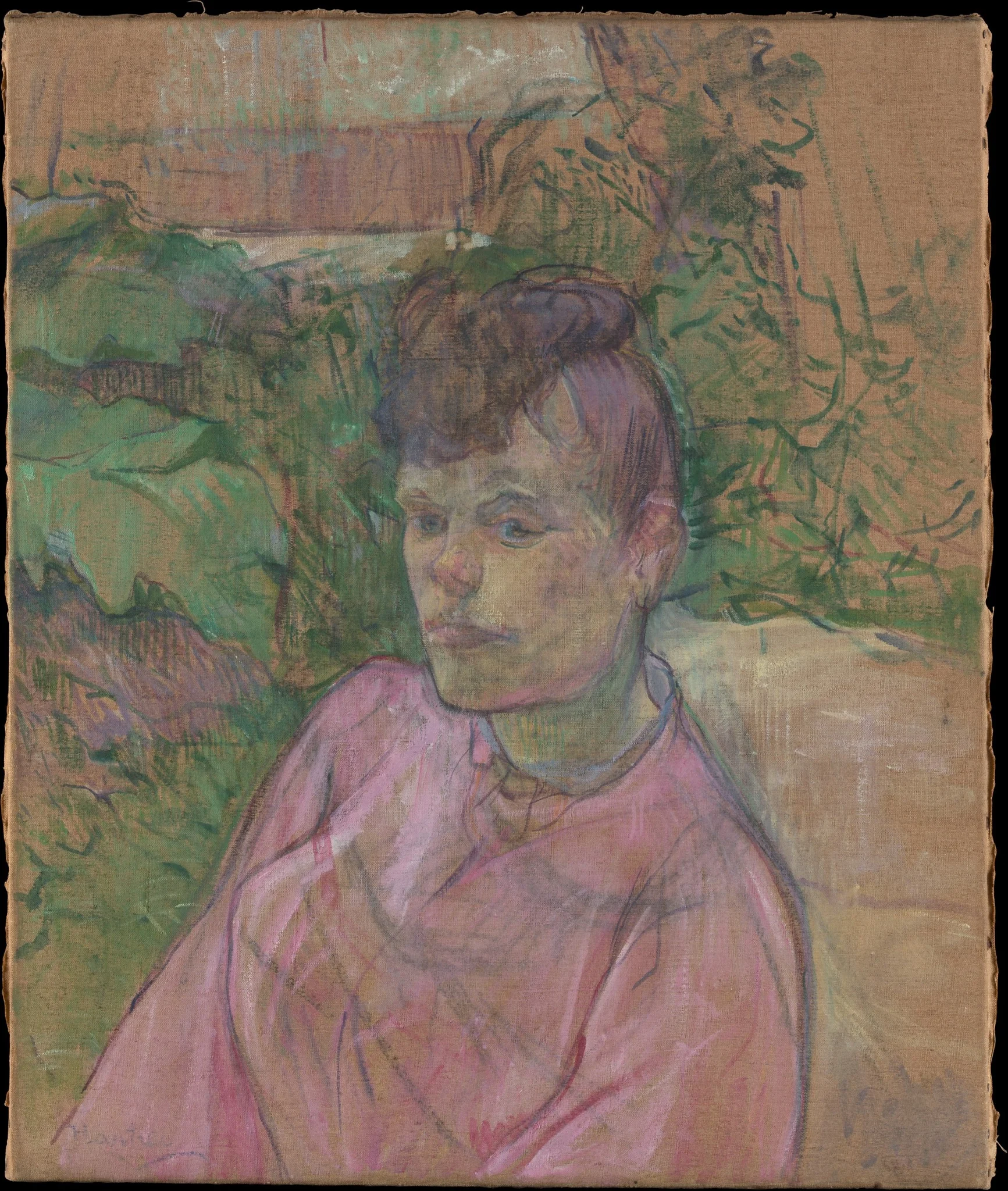 Woman in the Garden of Monsieur Forest, detail