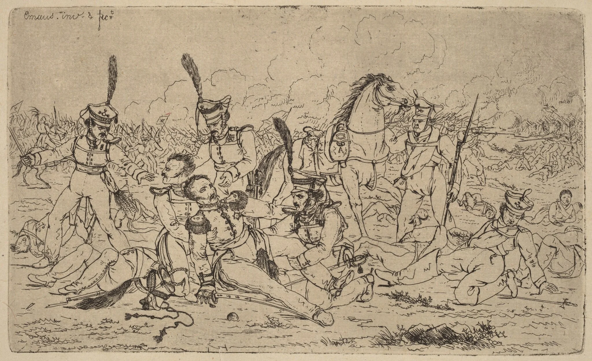 Death of a Russian General (Le Mort d'un general russe), detail