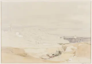 Sketch in Portugal, by James Holland, watercolor, 1837