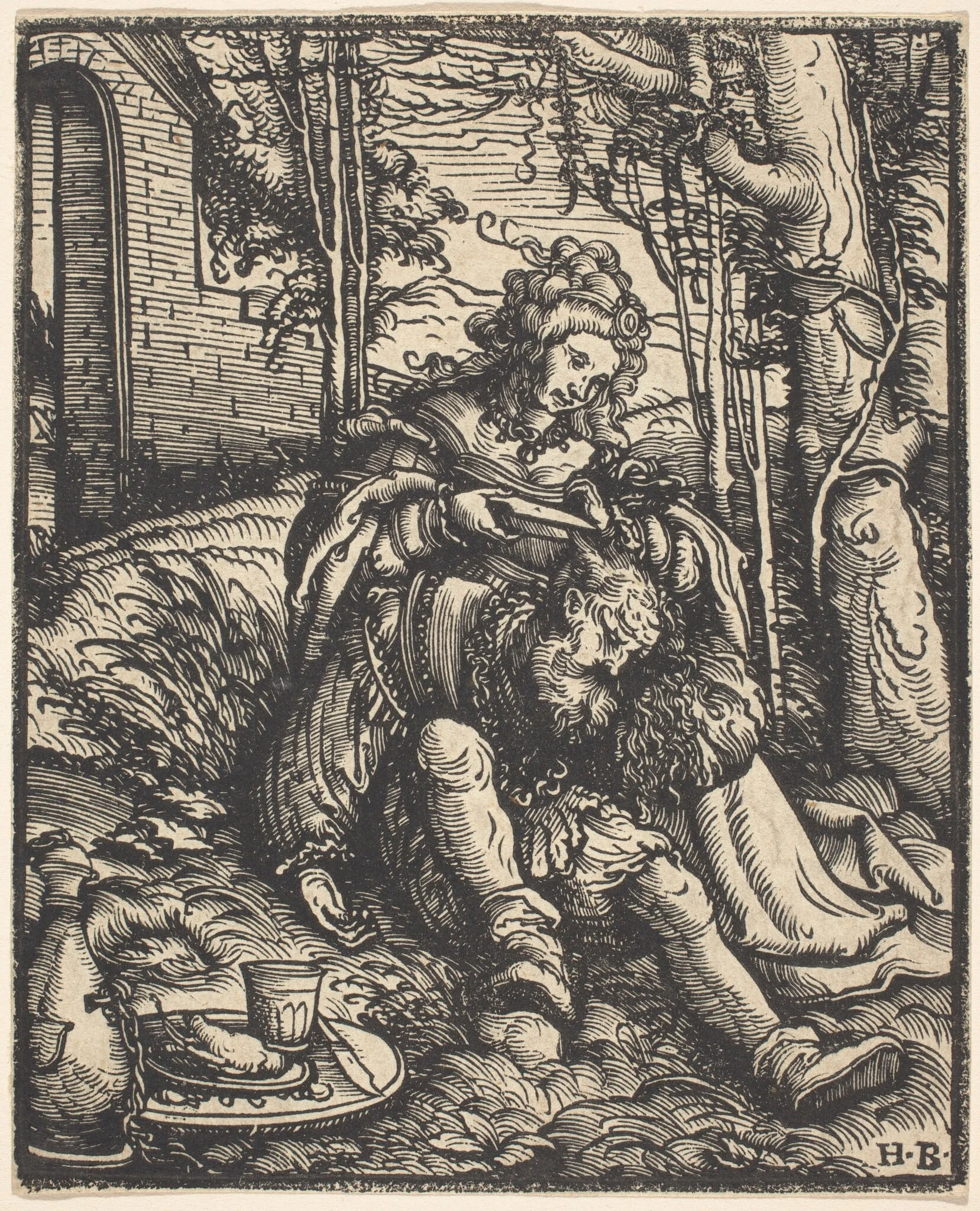 Samson and Delilah, detail