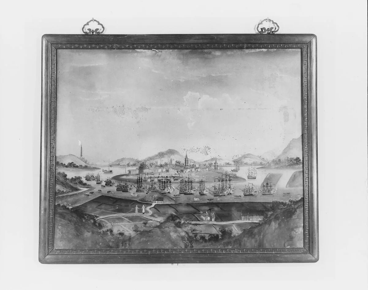 Harbor Scene, detail