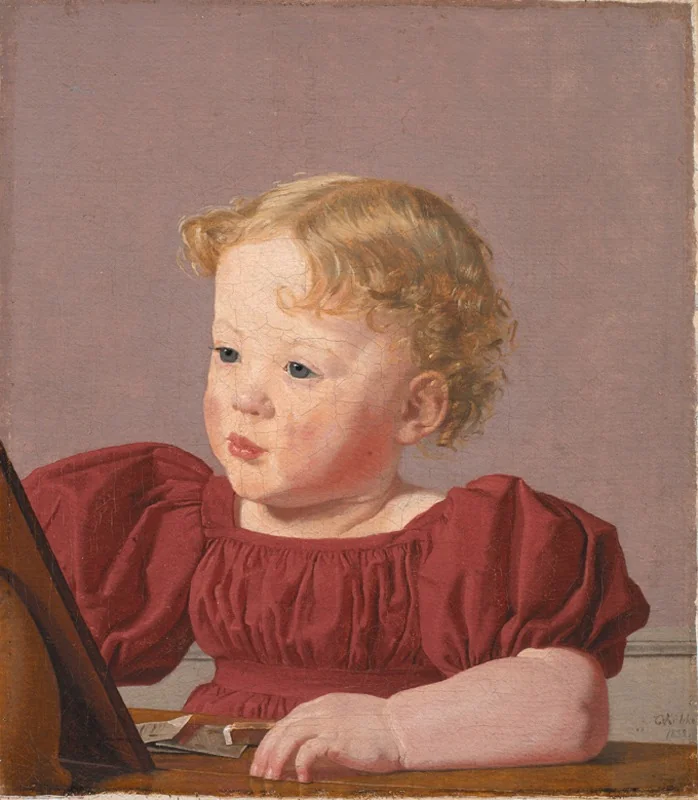 Ida Thiele, the future Mrs Wilde, as a Child, detail