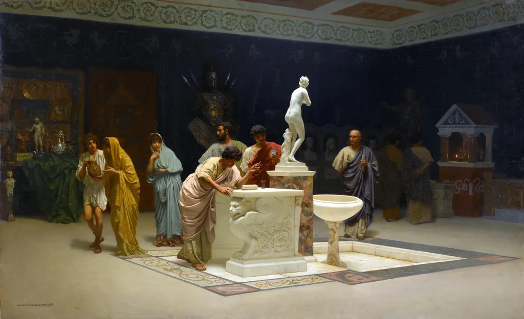 At Maecenas' reception room., by Stefan Bakałowicz, unspecified, 1896