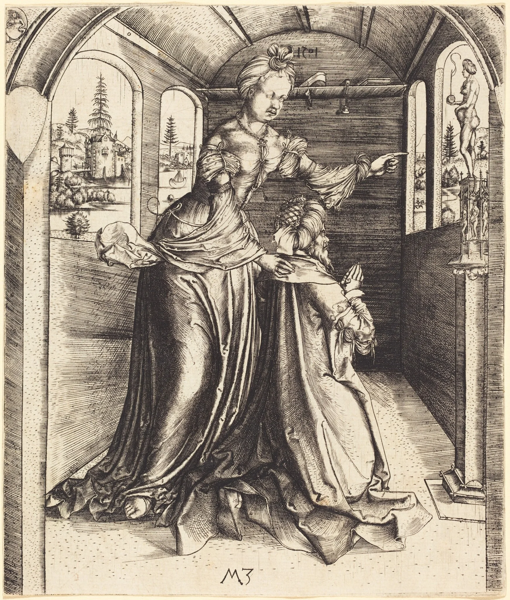 Solomon Worshipping False Gods, detail