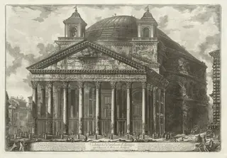 Views of Rome:  The Pantheon, by Giovanni Battista Piranesi, 1761