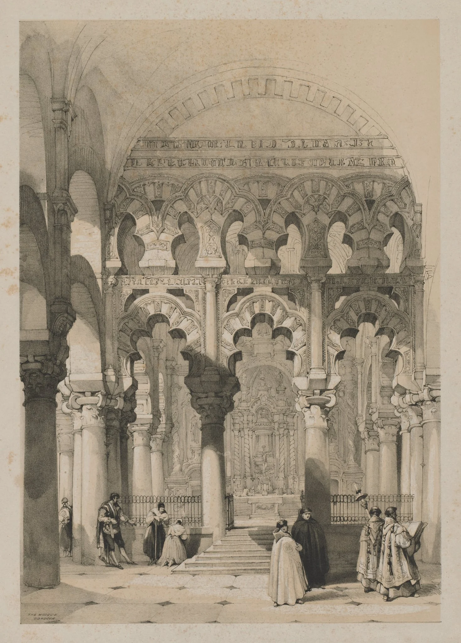 Picturesque Sketches in Spain: The Mosque, Cordova, detail