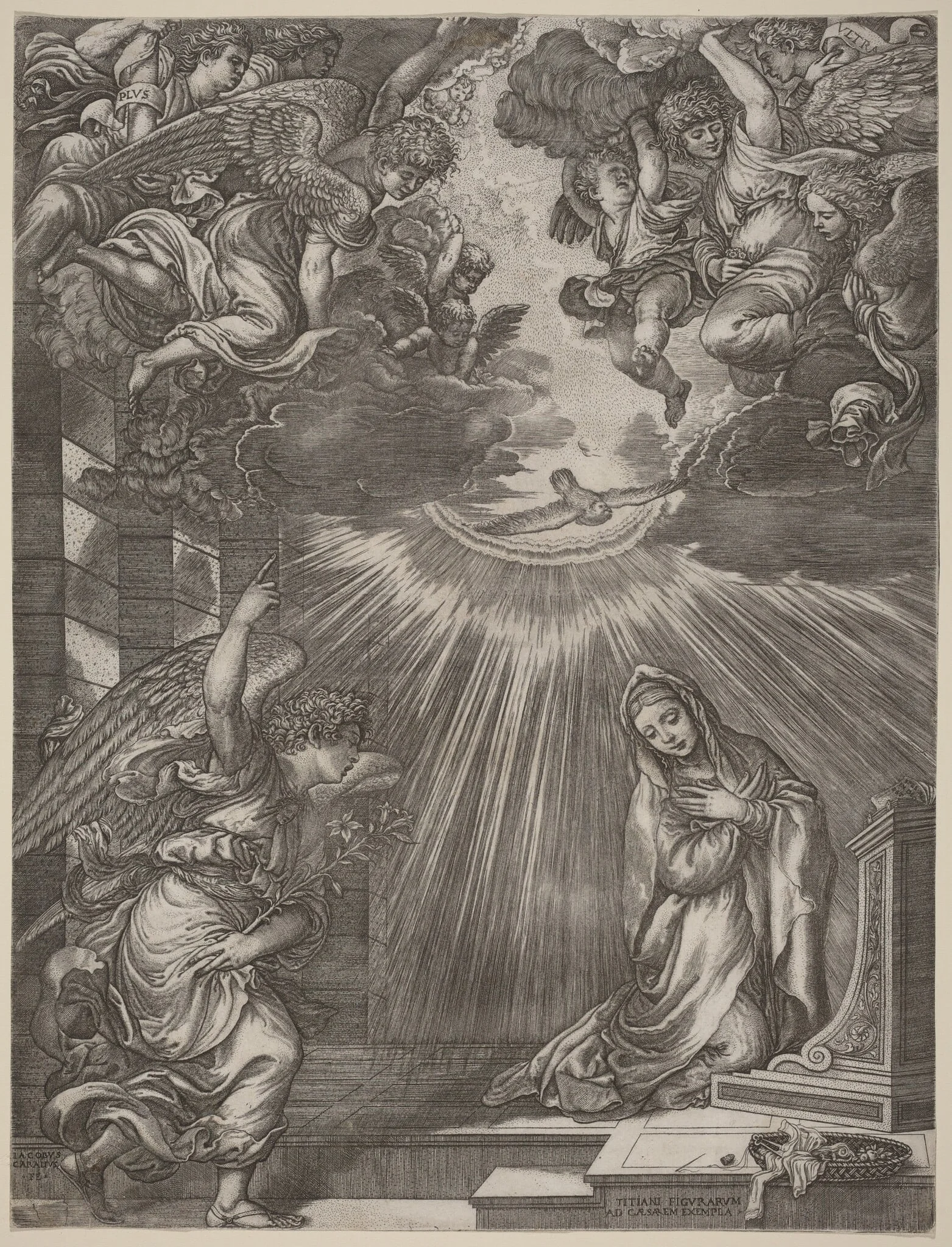 The Annunciation, detail