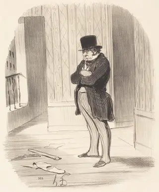 Déménagé!..., by Honoré Daumier, ink, 1847