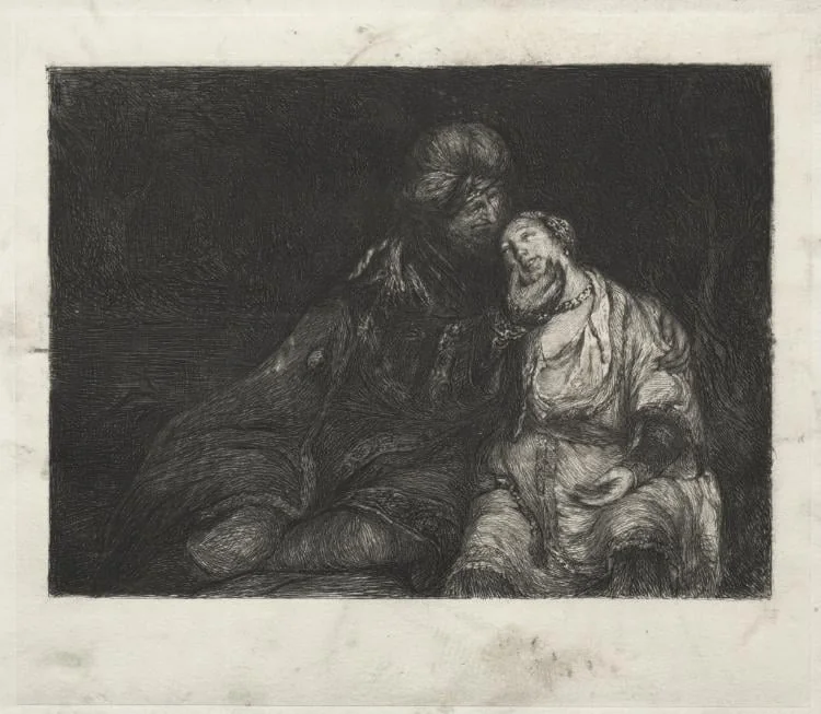Two Figures, detail