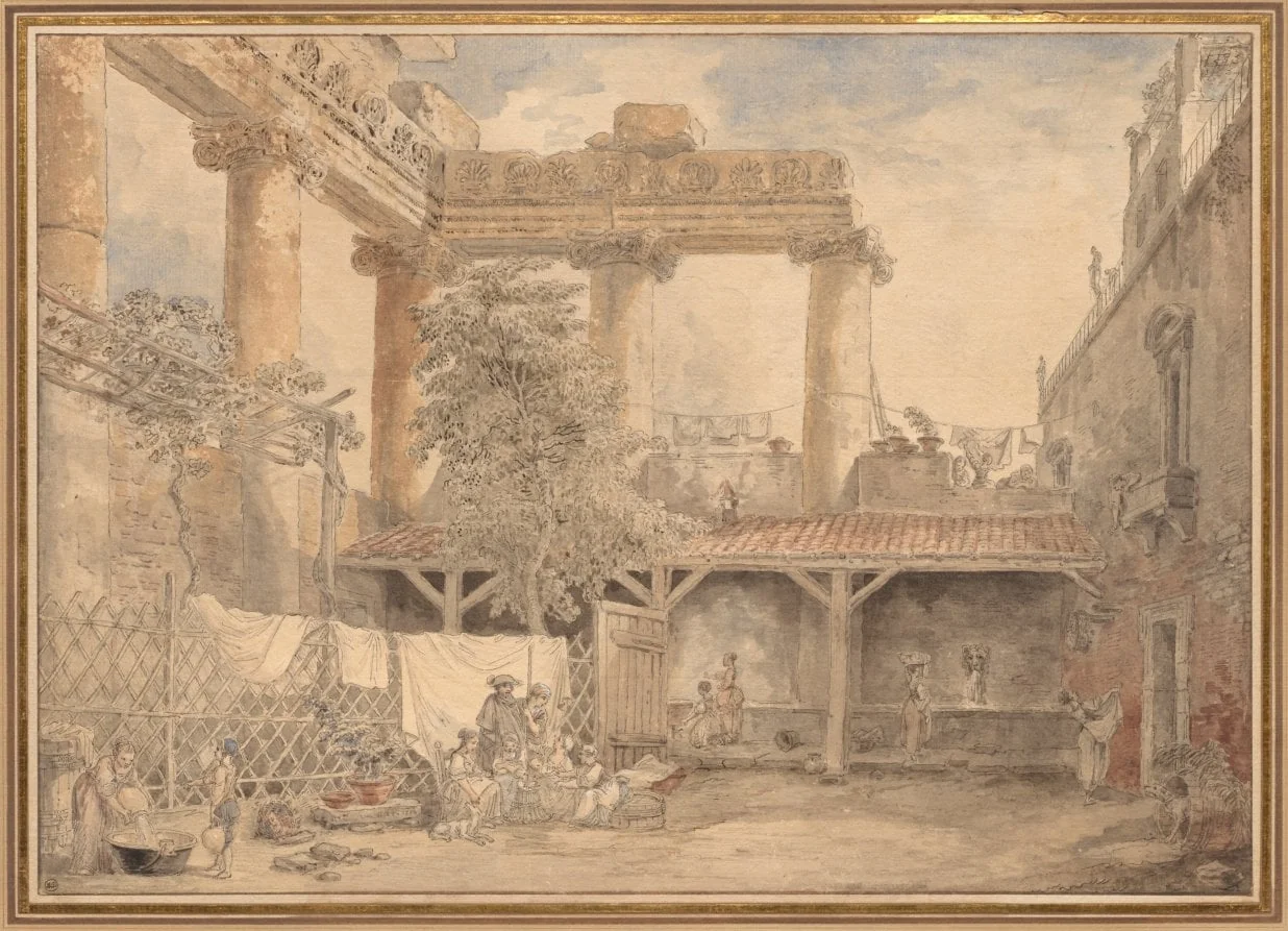 Roman Ruins, Villa Pamfili, detail