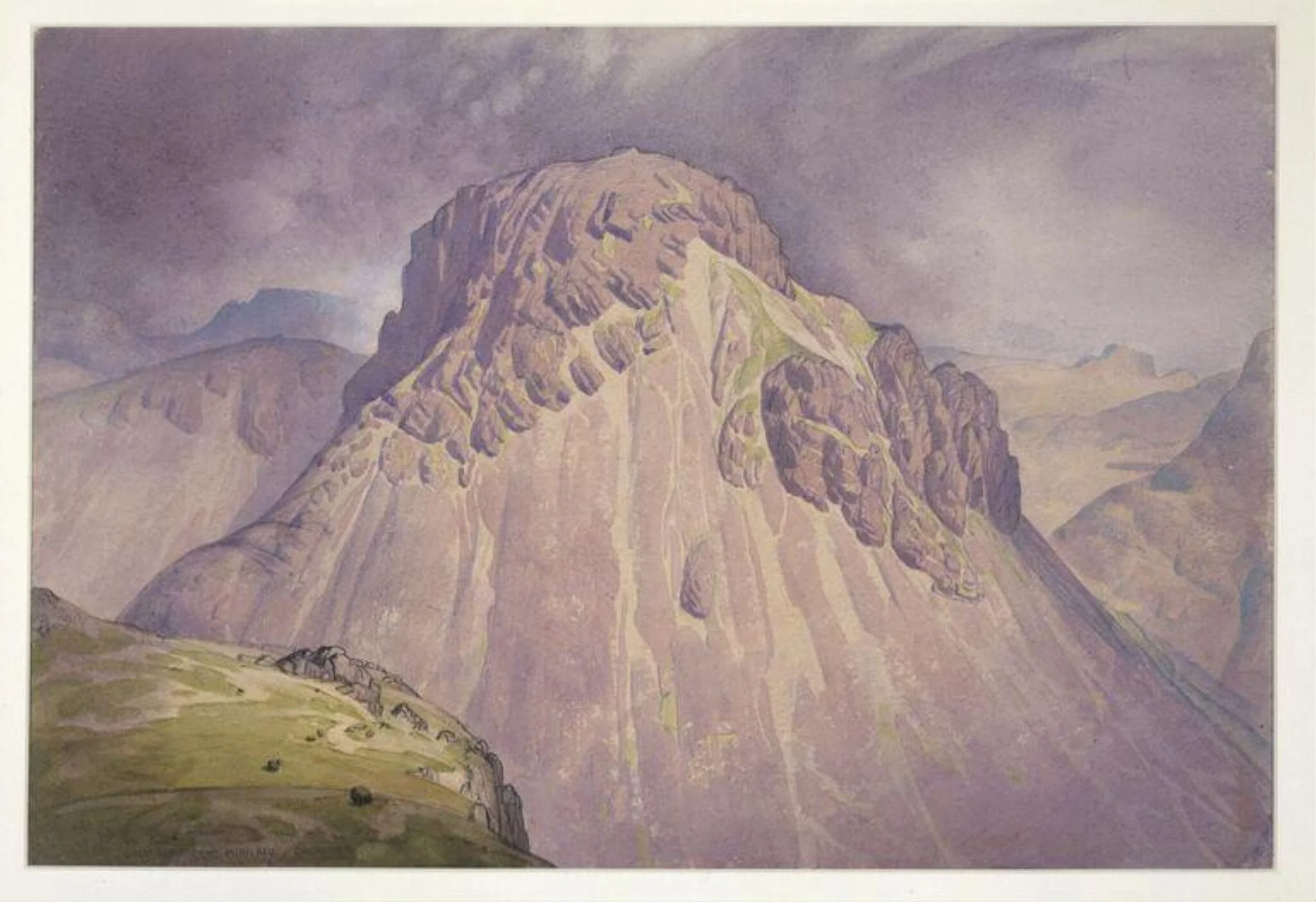 Great Gable from Kirk Fell, detail