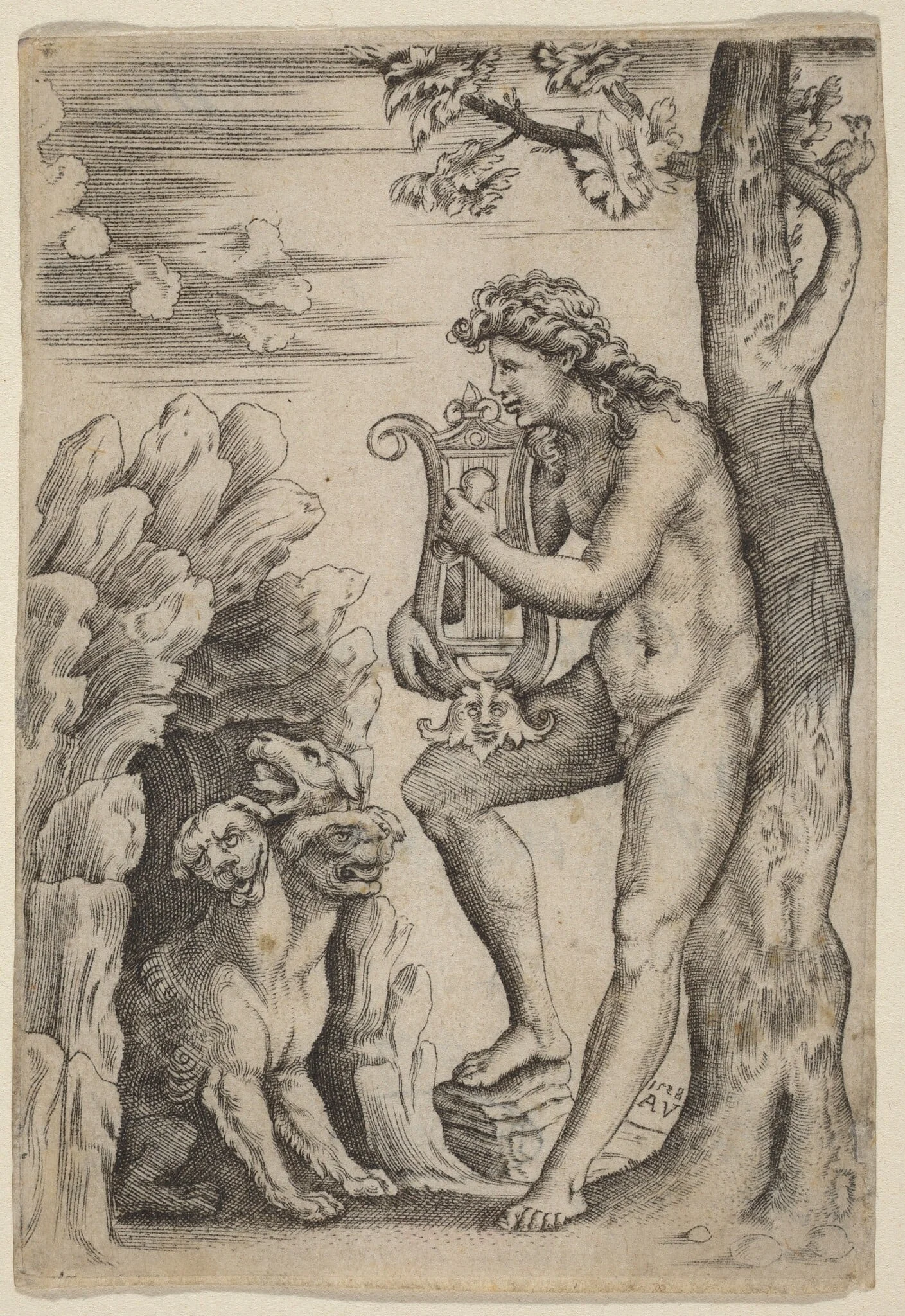 Orpheus, detail