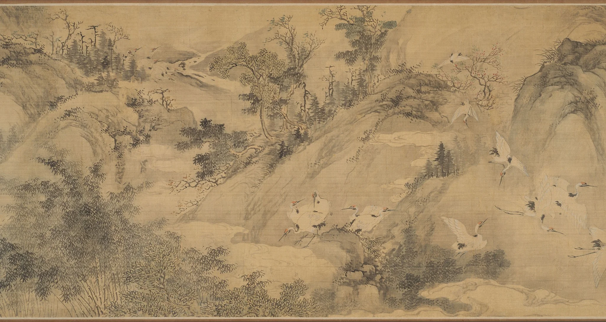 One Hundred Cranes, detail