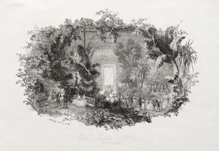 The Winter Garden, by Charles François Daubigny, 1842