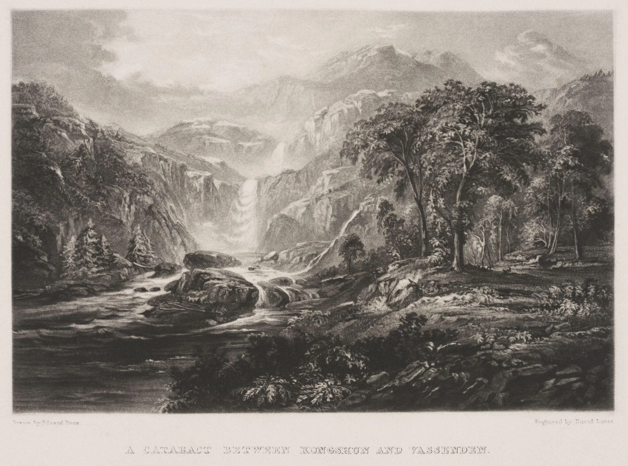 A Cataract Between Kongshun and Vassenden, detail