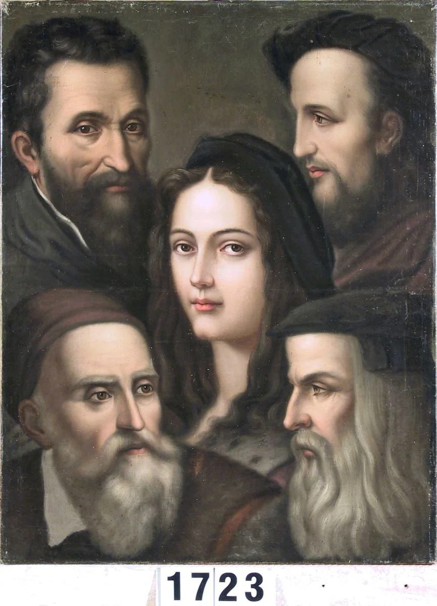 Grup de portrete, detail