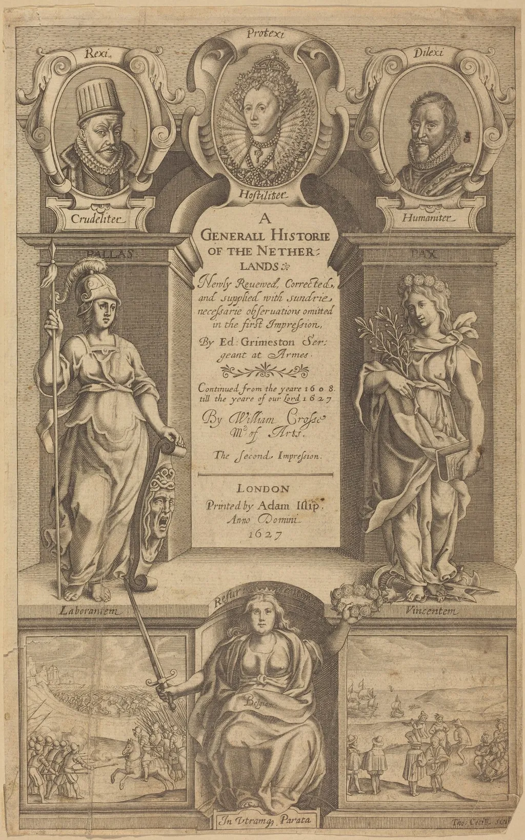 Frontispiece, by Thomas Cecil, ink, 1627