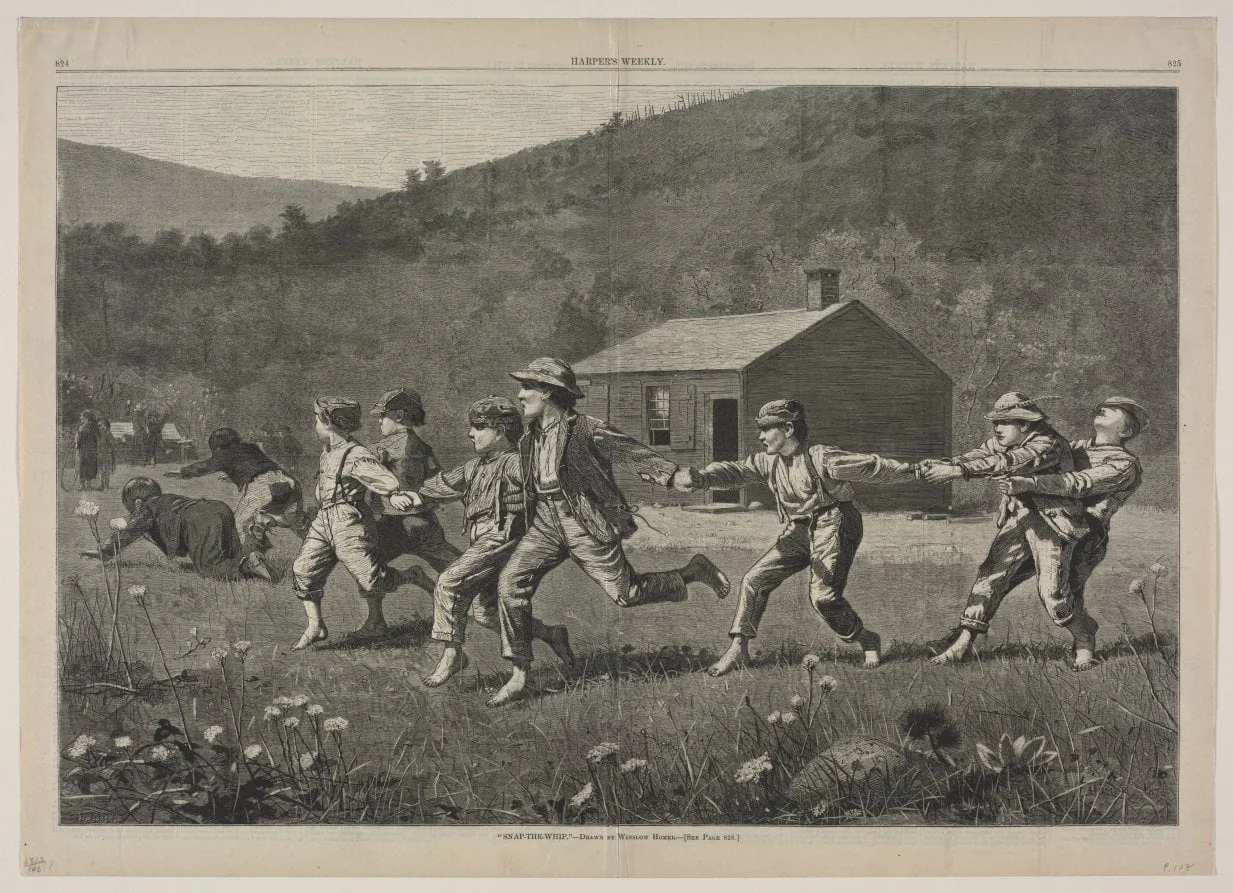 "Snap-the-Whip", detail