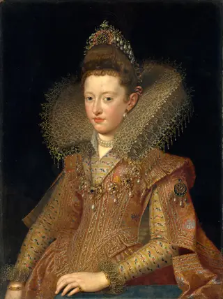Margherita Gonzaga (1591–1632), Princess of Mantua, by Frans Pourbus, the Younger, oil, 1605