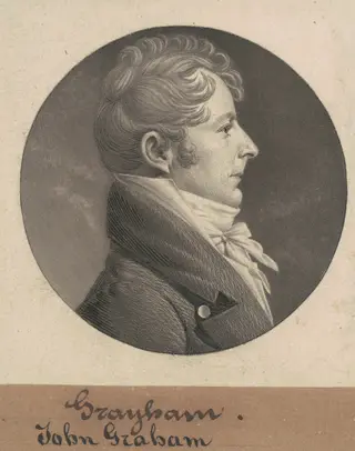 John Graham, by Charles B. J. Févret de Saint-Mémin, ink, 1808