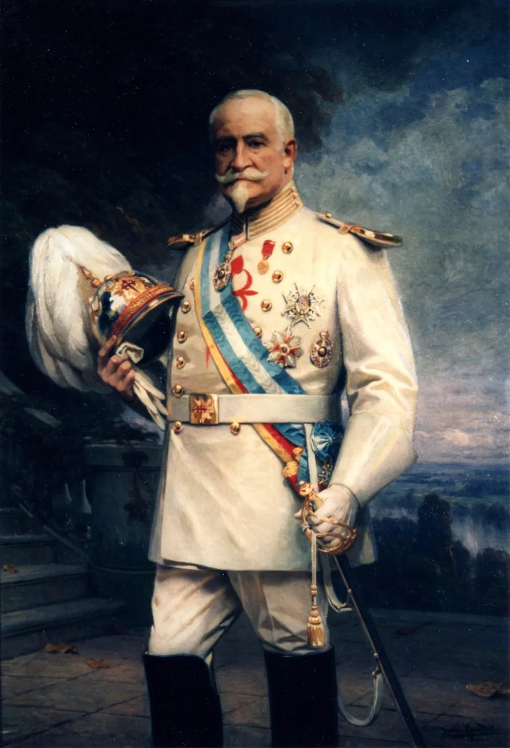 Juan Mariano de Goyeneche y Gamio III conde de Guaqui con uniforme de caballero de la Orden de Santiago, by Daniel Hernández Morillo, oil, 1910