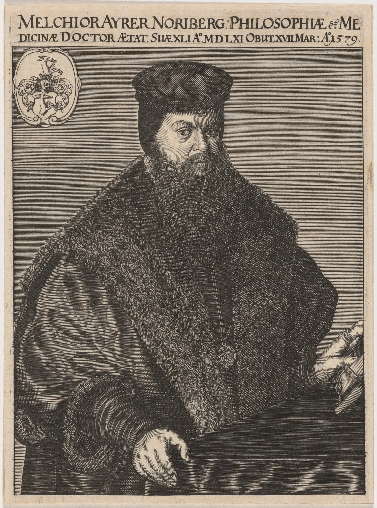 Melchior Ayrer, Philosopher and Doctor, detail