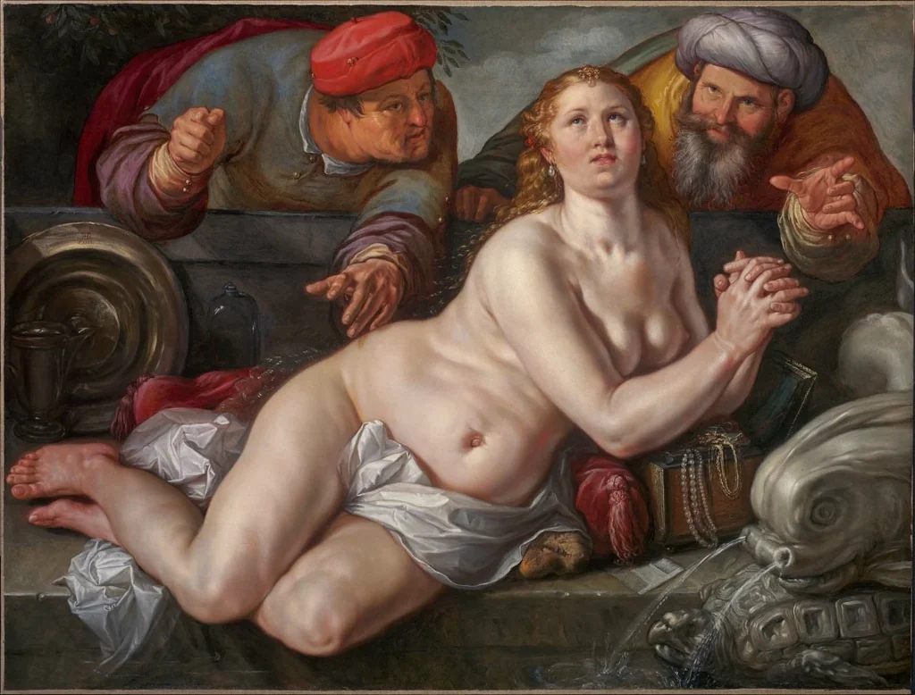 Susanna and the Elders, detail