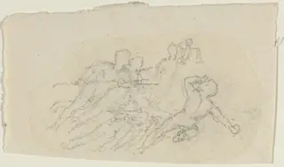 Group of Figures, by John Flaxman, graphite, 1790