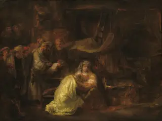 The Circumcision, by Rembrandt van Rijn, oil, 1661