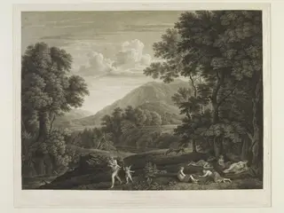 Adonis carried off by Venus, by John Browne, 1755