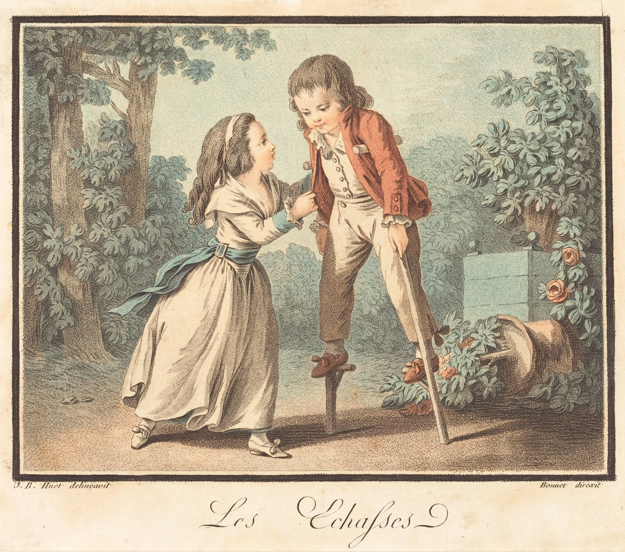 Les Échasses, detail