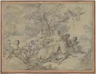 Rape of Europa, by Charles-Joseph Natoire, 1731