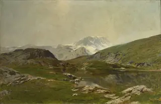 Site du Dauphiné, by Auguste Balouzet, oil, 1865