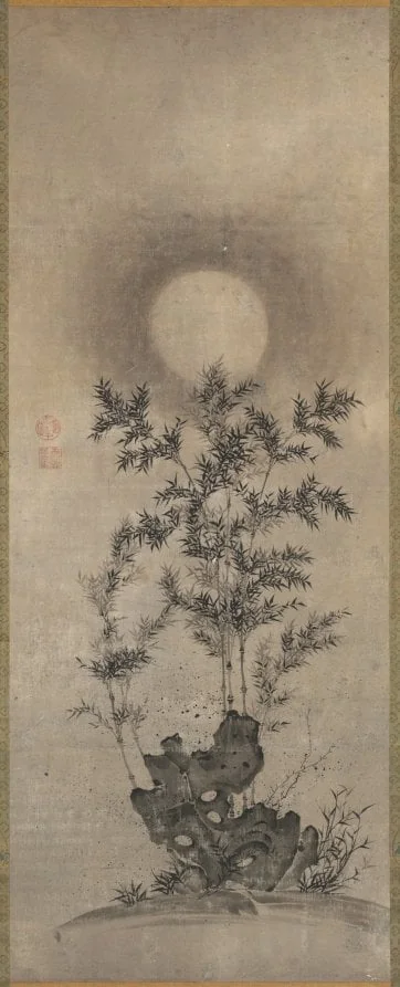 Bamboo in Moonlight, detail