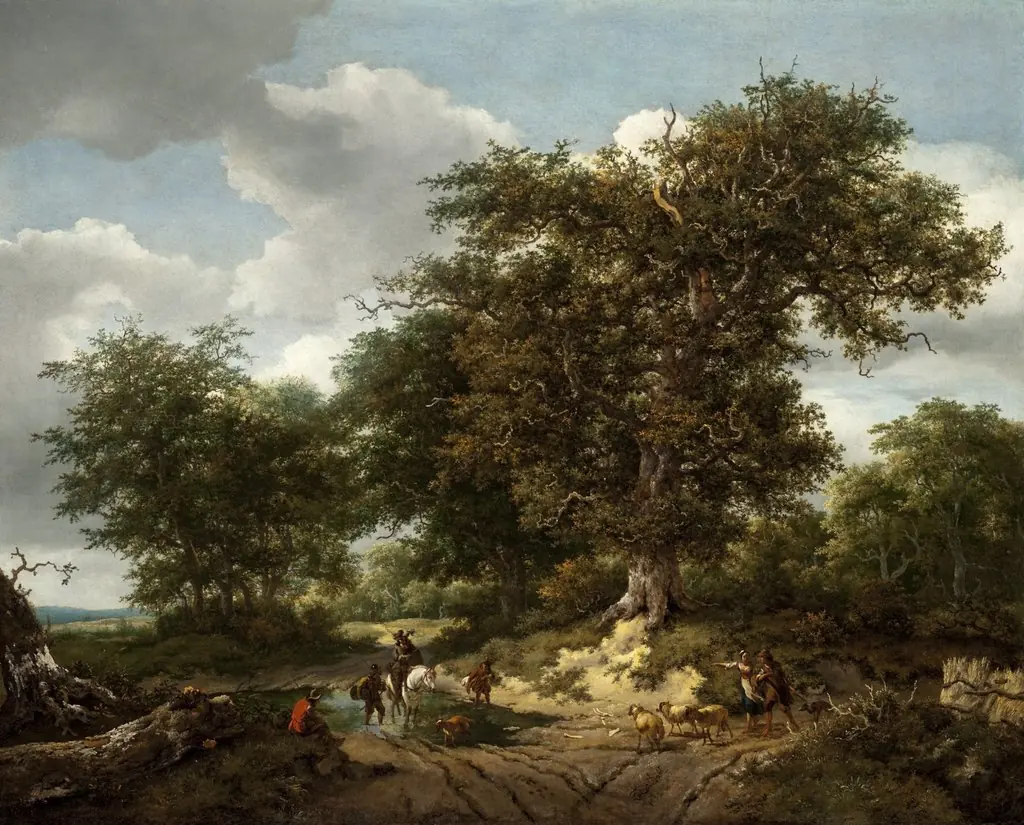 The Great Oak, by Jacob van Ruisdael, oil, 1652
