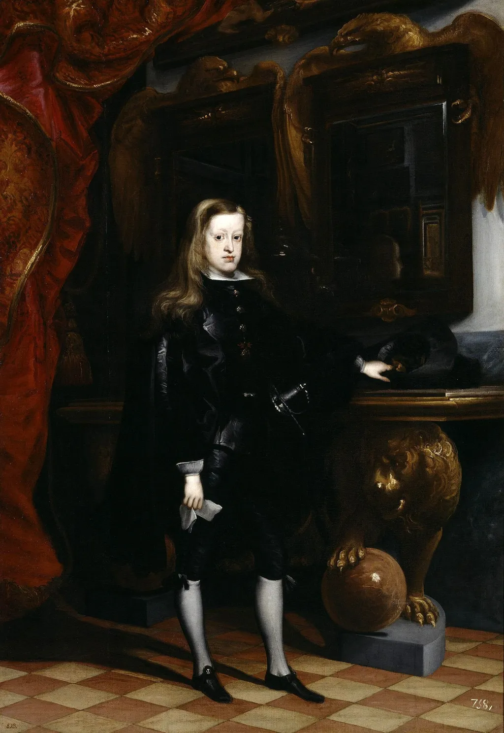 Charles II as a child, by Juan Carreño de Miranda, oil, 1675