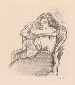 Untitled ("Babette"), by Albert de Belleroche, 1914