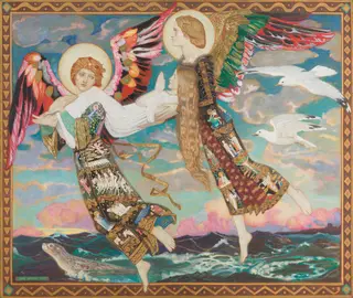 Saint Bride, by John Duncan, oil, 1913