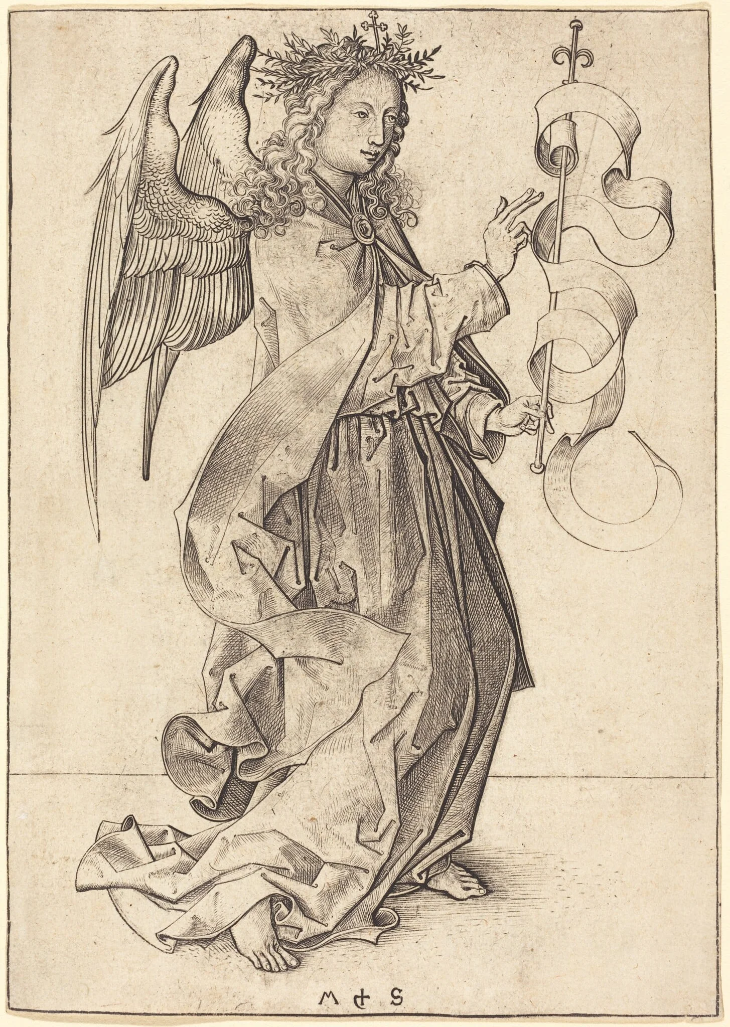 The Archangel Gabriel, detail