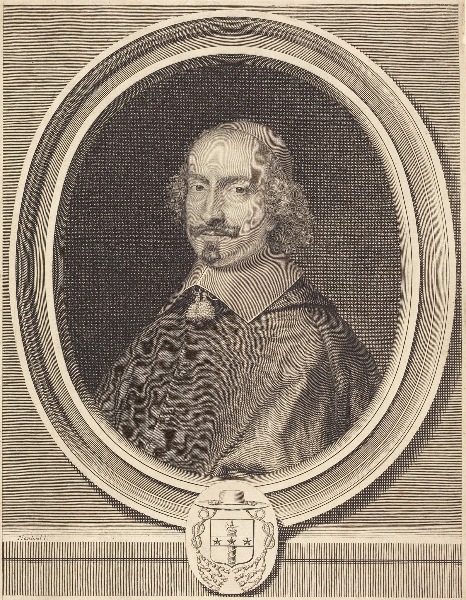 Cardinal Jules Mazarin, detail