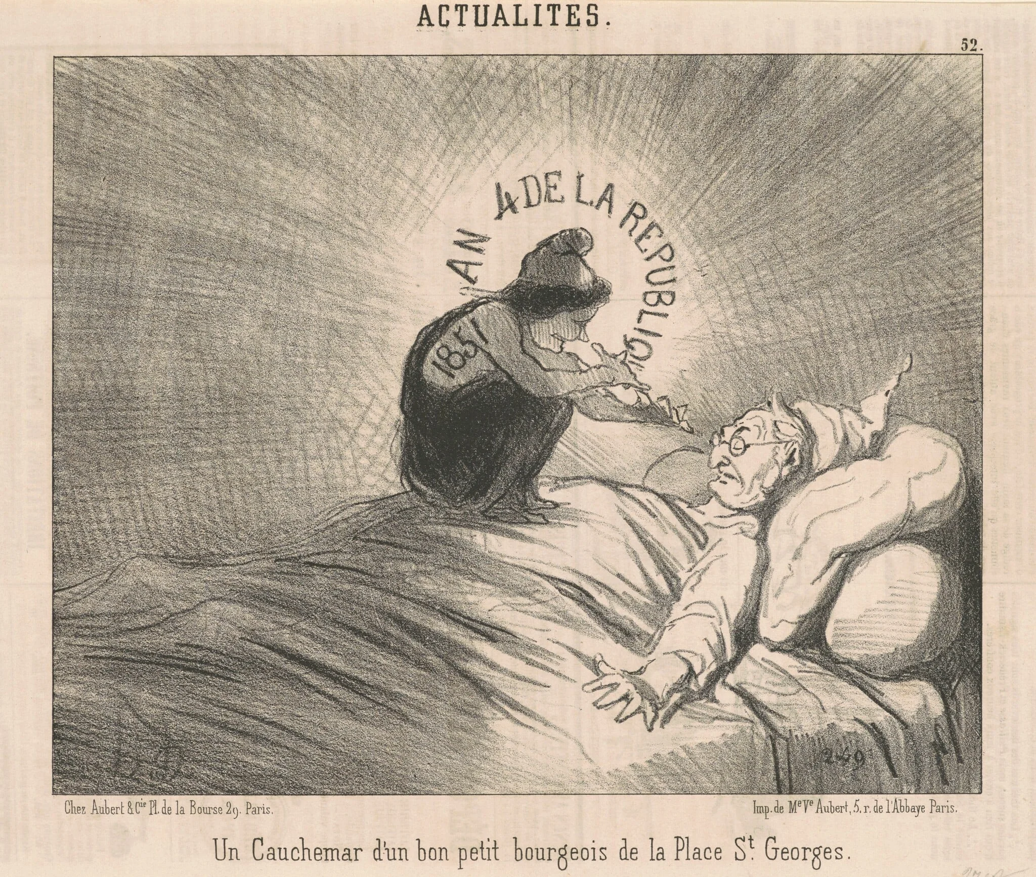 Un cauchemar d'un ...Bourgeois de la Place St. Georges, detail