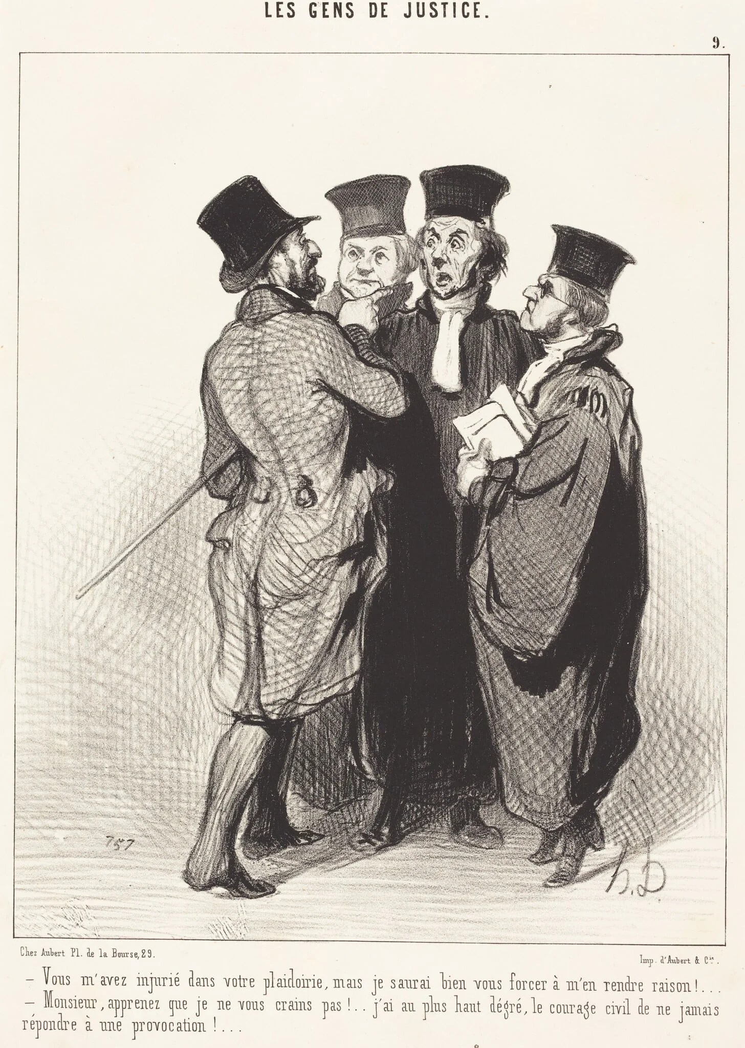 Vous m'avez injurié dans votre plaidoirie..., detail