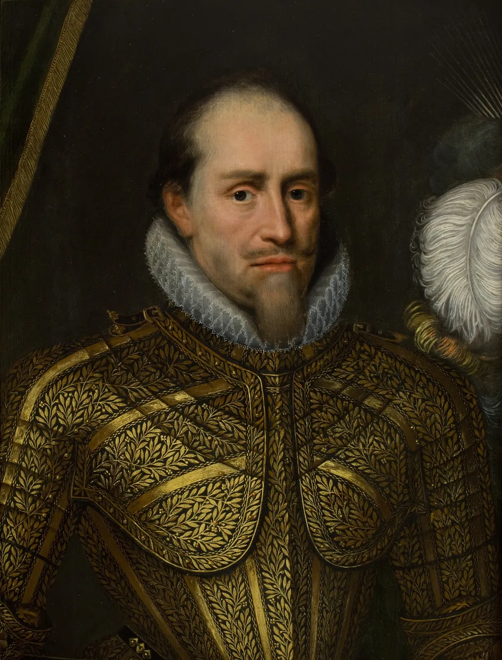 Portrait of a Man in Armour, by Michiel Jansz van Mierevelt, oil, 1613