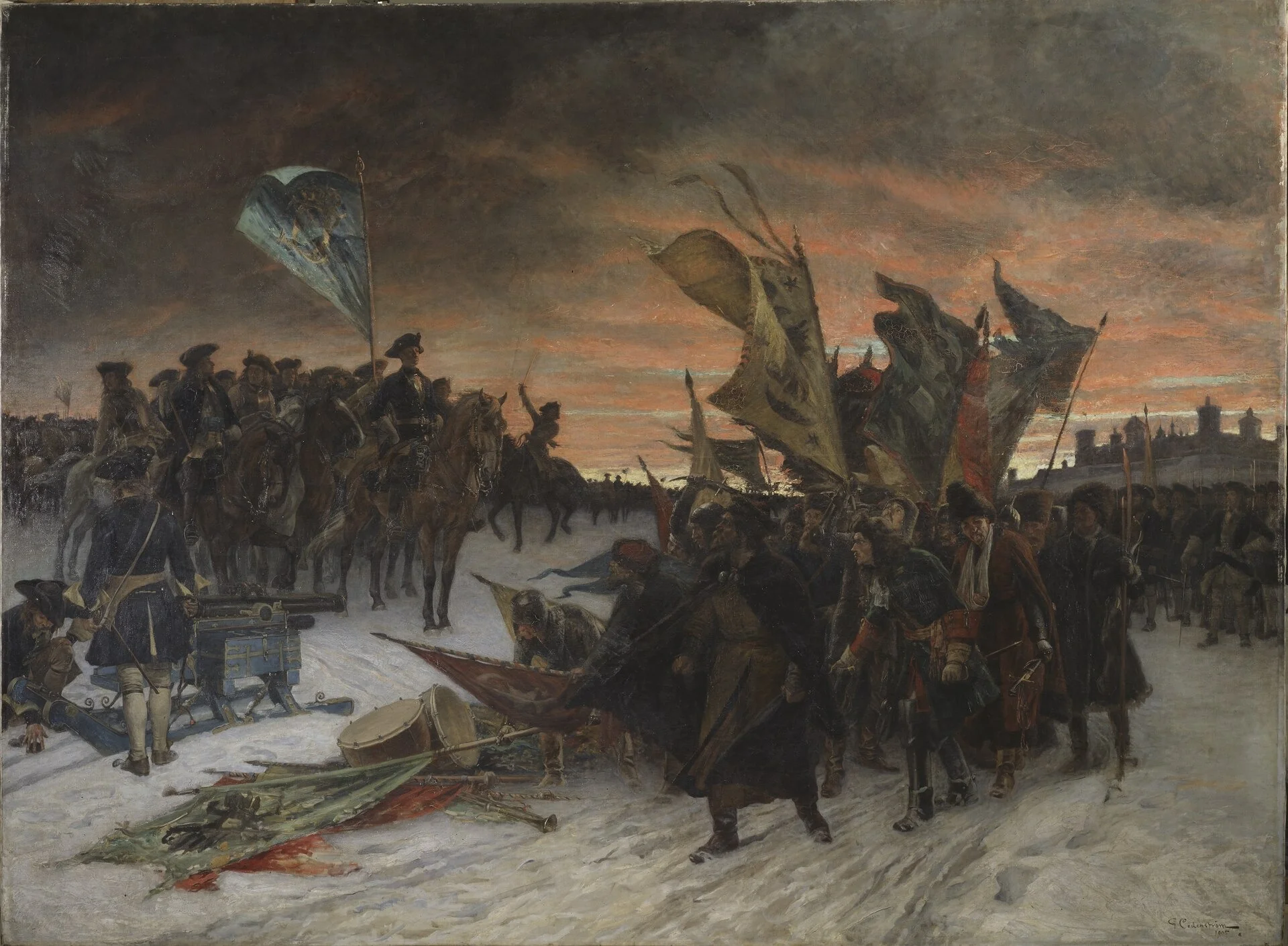 Victory at Narva, detail