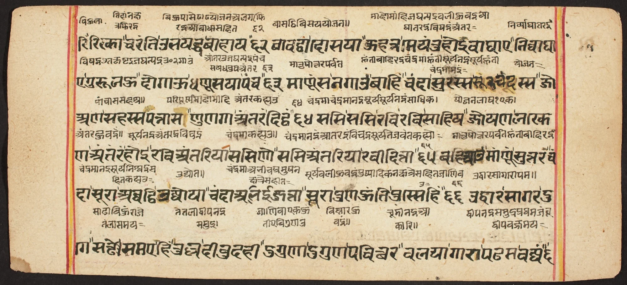 Tantric Manuscript "Sangrahani Sutra", detail