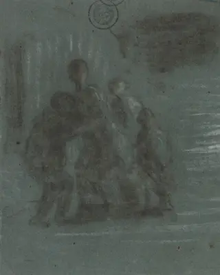 The Prodigal Son, by Honoré Daumier, charcoal, 1844