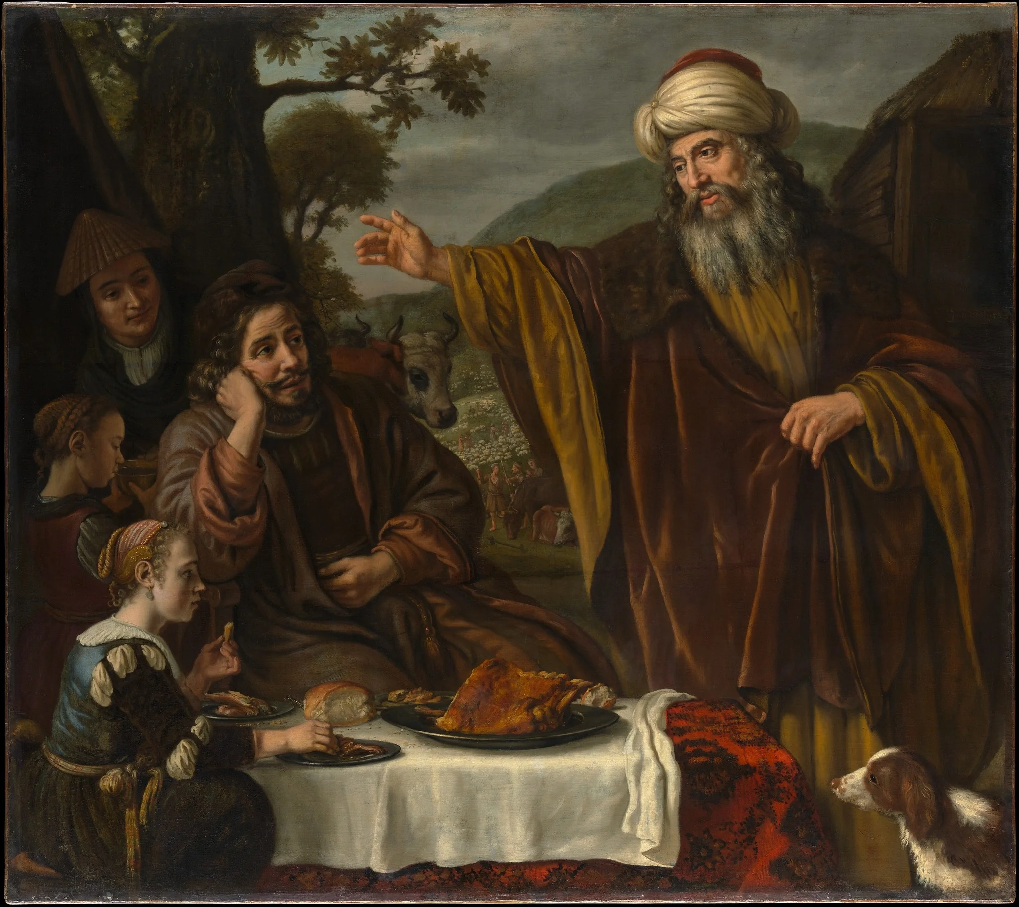 Abraham's Parting from the Family of Lot, detail